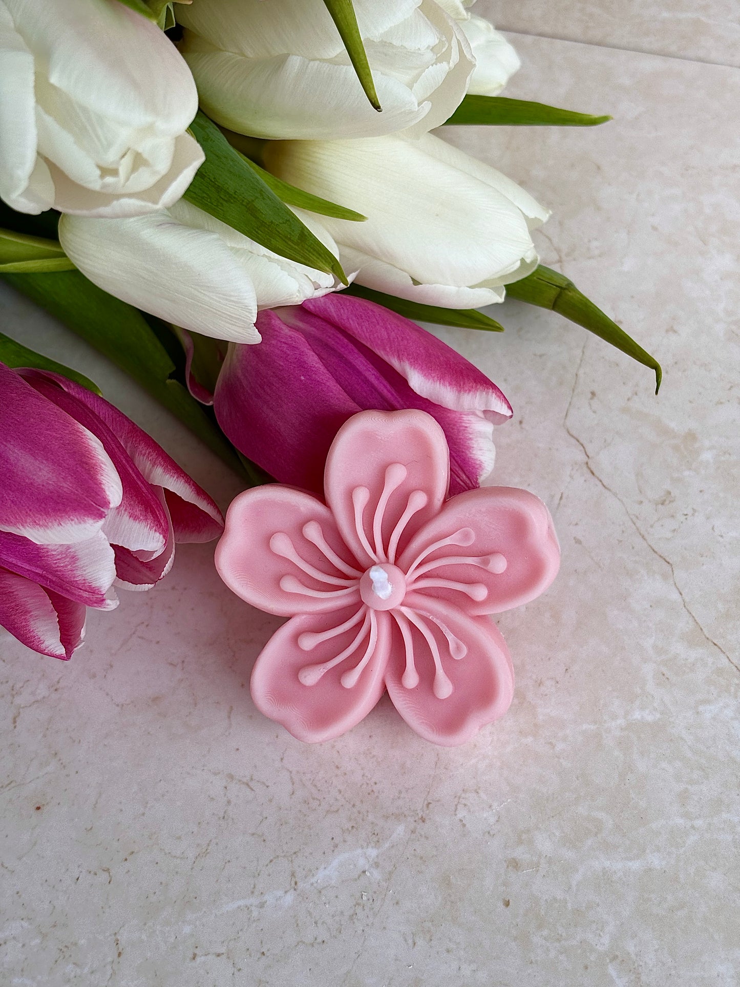 Kerze cherry blossom rosa