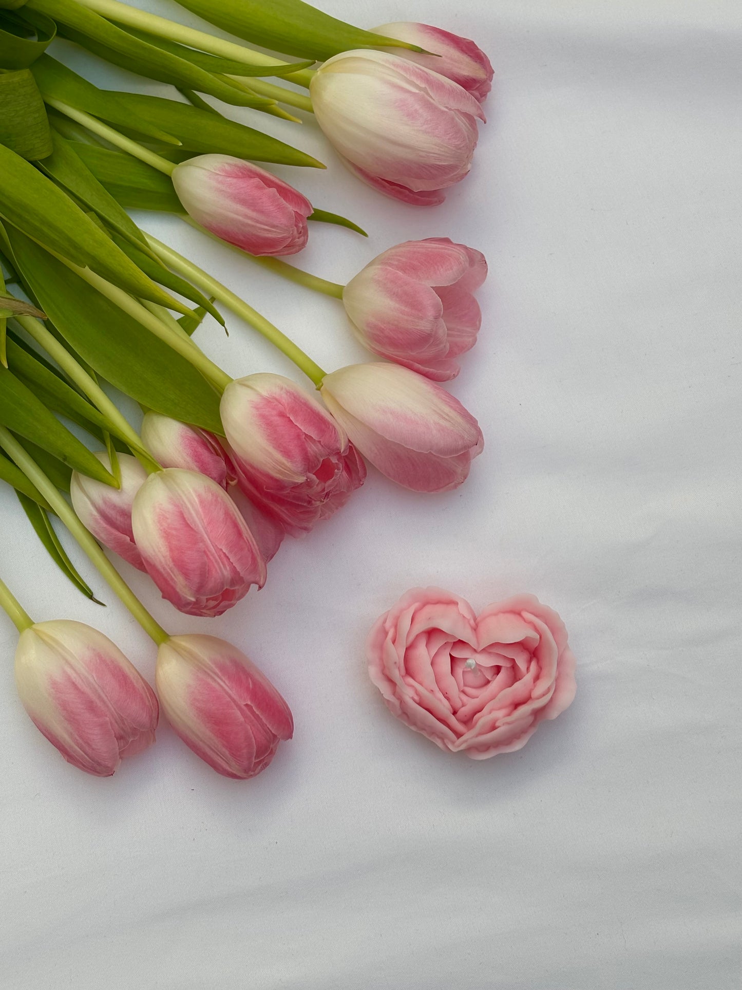 Kerze flower heart