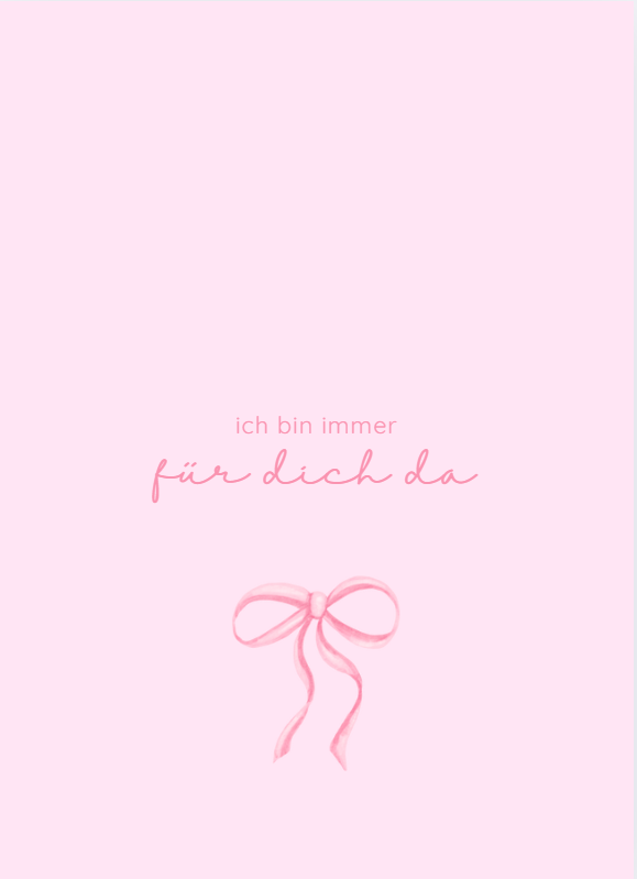 Karte für dich da