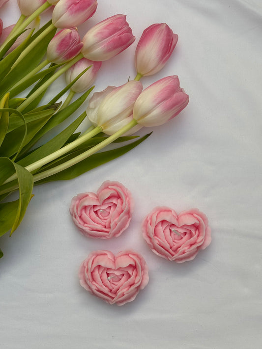 Bundle Kerze flower heart