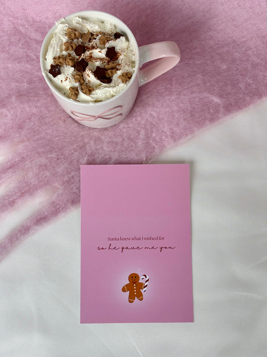 Karte gingerbread & candy canes