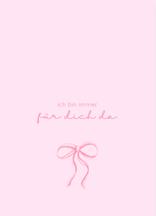 Karte für dich da