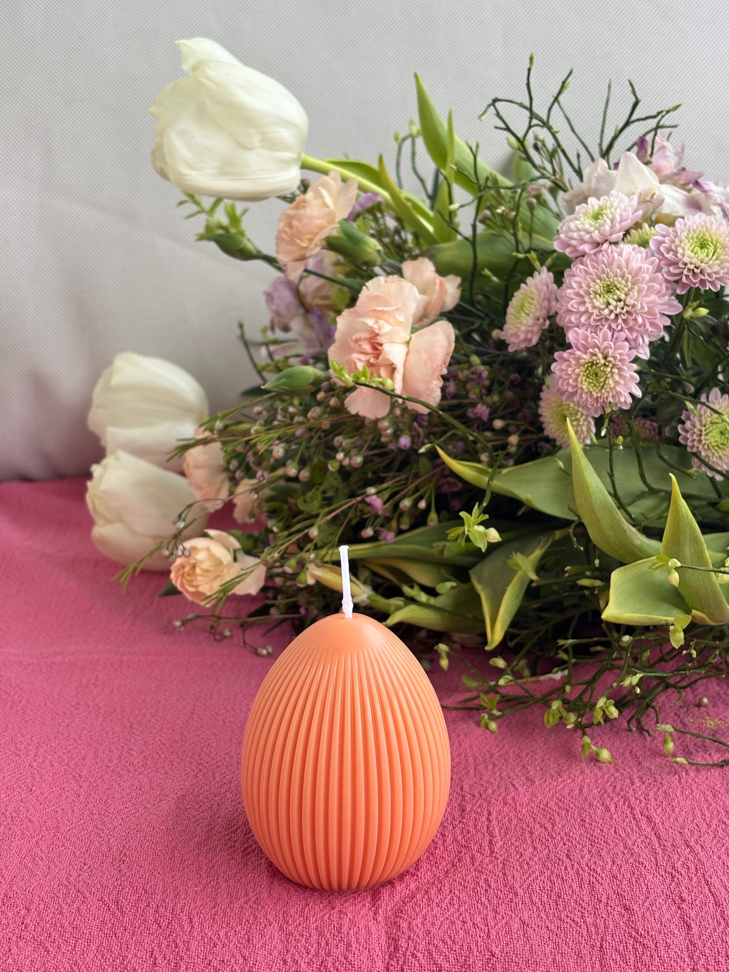 Kerze easter egg orange