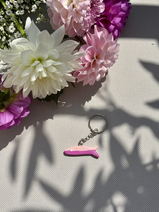 Schlüsselanhänger Sardine pink