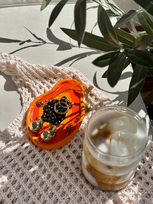 Schmuckteller Papaya