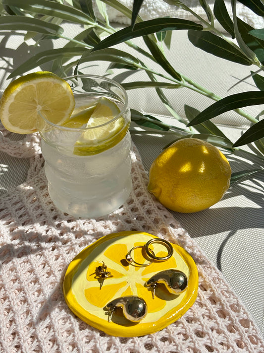 Schmuckteller lemon