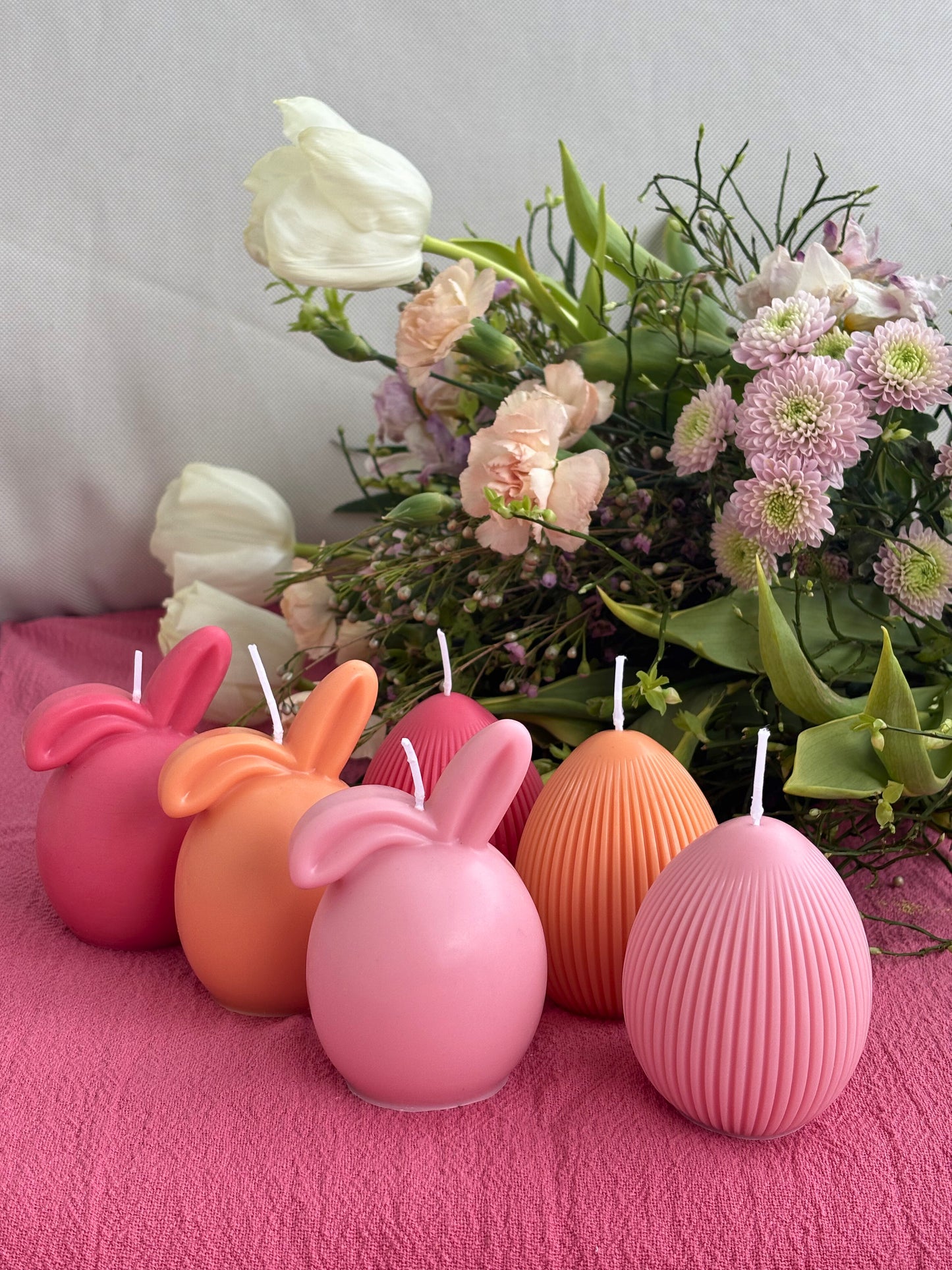 Kerze easter egg orange
